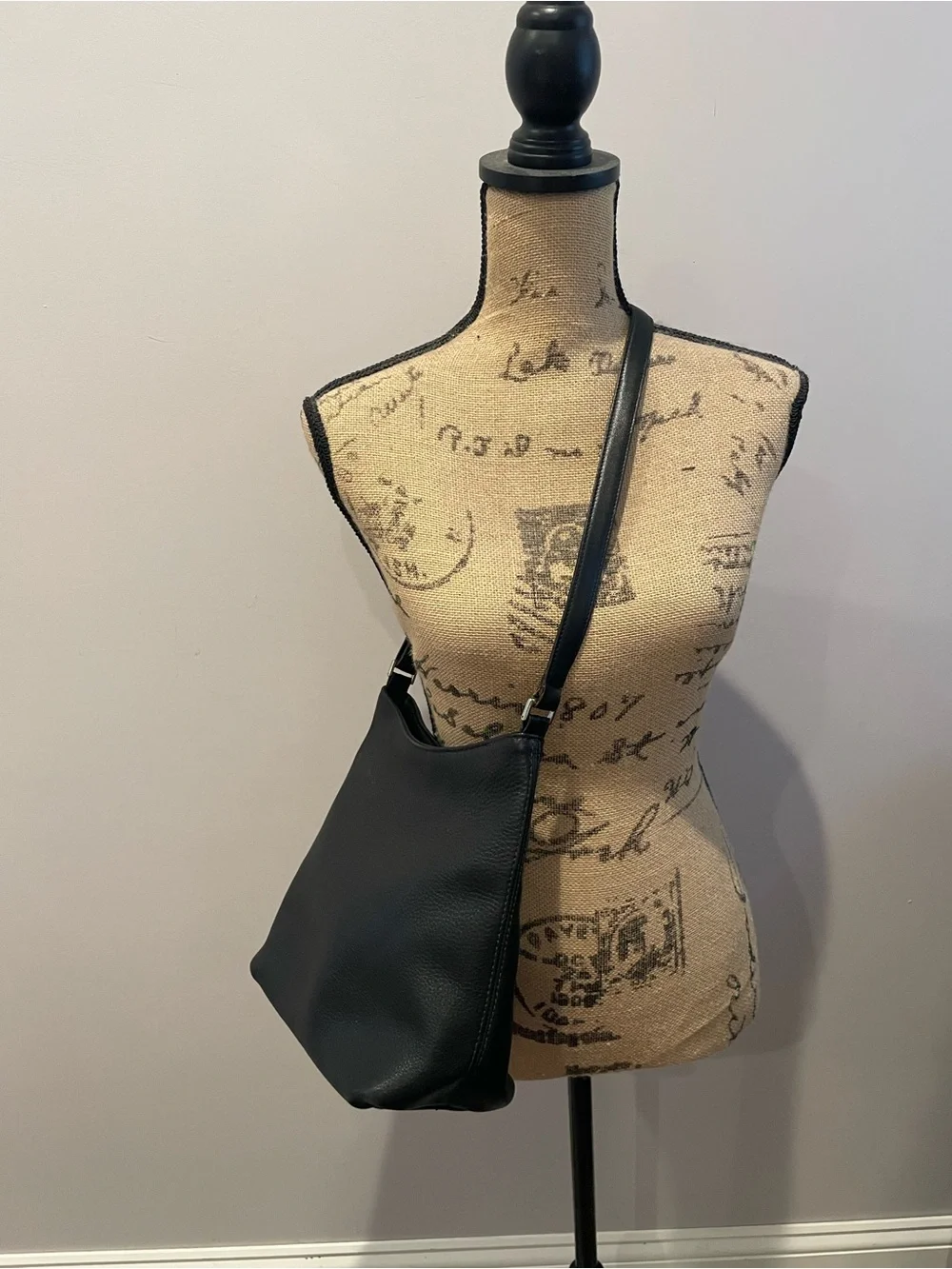 Coach Black Pebbled Leather Shoulder Bag